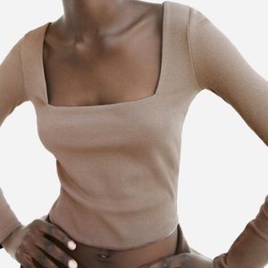 brand new square neck ZARA top